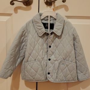 Kids Burberry quilted jacket baby blue size 2